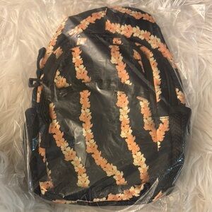 Floral Black Backpack